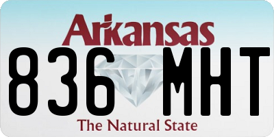AR license plate 836MHT
