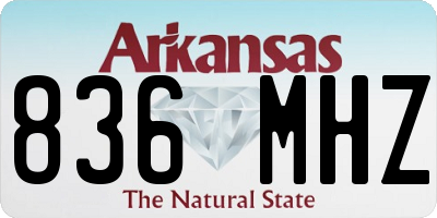 AR license plate 836MHZ
