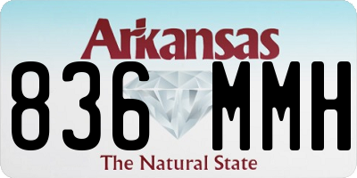 AR license plate 836MMH