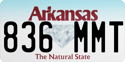 AR license plate 836MMT