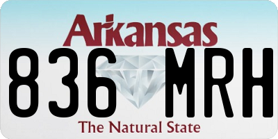 AR license plate 836MRH