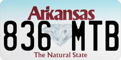 AR license plate 836MTB