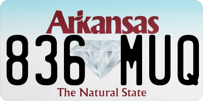 AR license plate 836MUQ