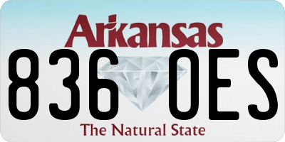 AR license plate 836OES