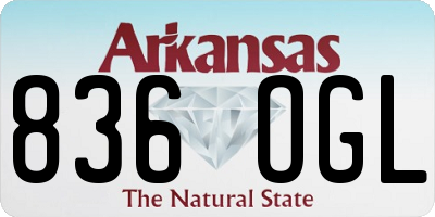 AR license plate 836OGL