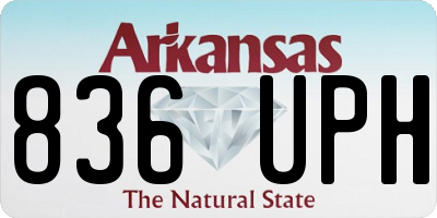 AR license plate 836UPH