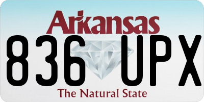 AR license plate 836UPX