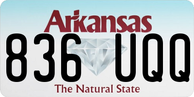 AR license plate 836UQQ