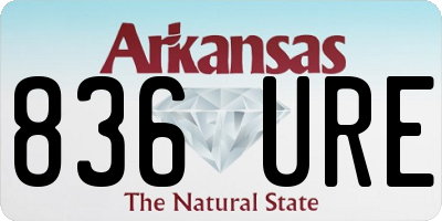 AR license plate 836URE