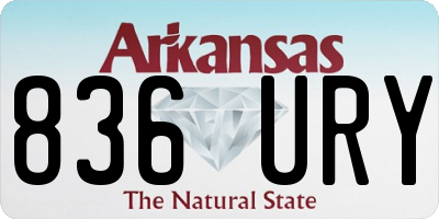 AR license plate 836URY
