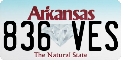 AR license plate 836VES