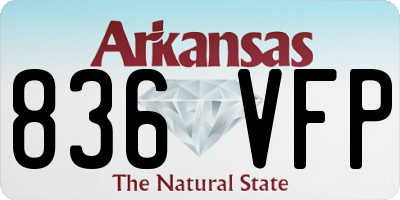 AR license plate 836VFP