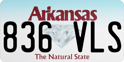 AR license plate 836VLS