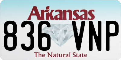 AR license plate 836VNP