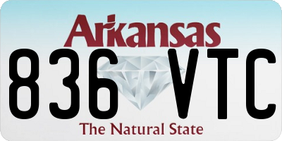 AR license plate 836VTC