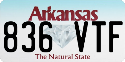 AR license plate 836VTF