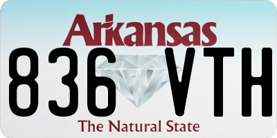 AR license plate 836VTH