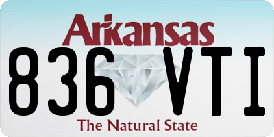 AR license plate 836VTI