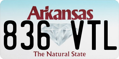 AR license plate 836VTL