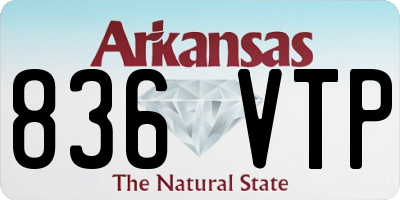 AR license plate 836VTP