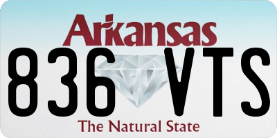 AR license plate 836VTS