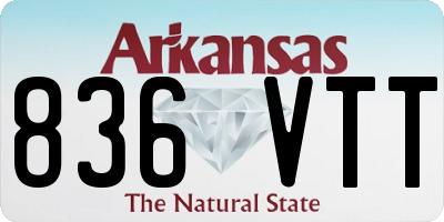 AR license plate 836VTT