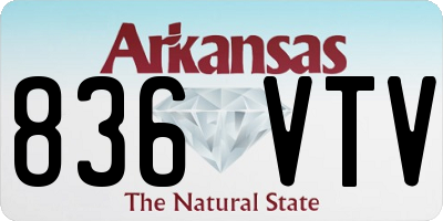 AR license plate 836VTV
