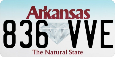 AR license plate 836VVE