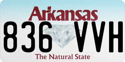 AR license plate 836VVH