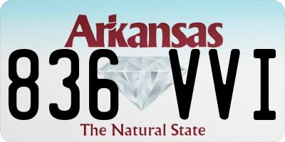 AR license plate 836VVI