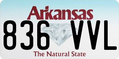 AR license plate 836VVL