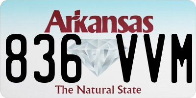 AR license plate 836VVM