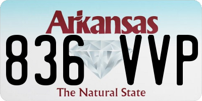 AR license plate 836VVP