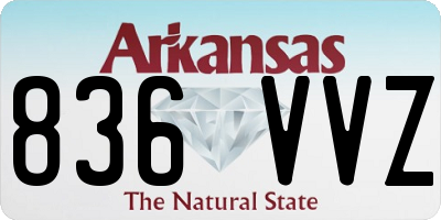 AR license plate 836VVZ