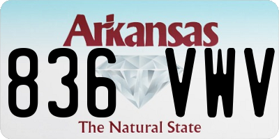 AR license plate 836VWV