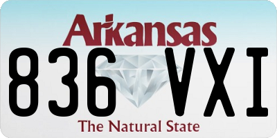 AR license plate 836VXI