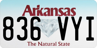 AR license plate 836VYI
