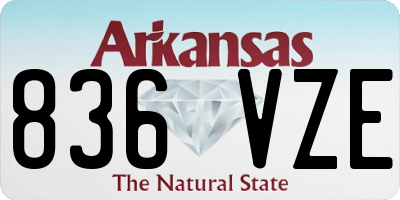 AR license plate 836VZE