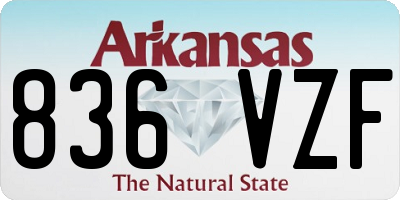 AR license plate 836VZF