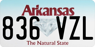 AR license plate 836VZL