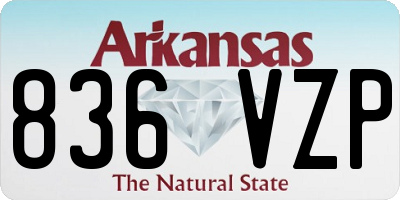 AR license plate 836VZP