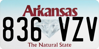 AR license plate 836VZV