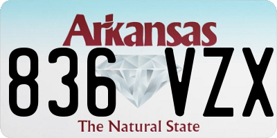 AR license plate 836VZX