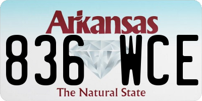 AR license plate 836WCE
