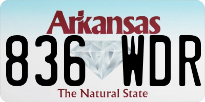 AR license plate 836WDR