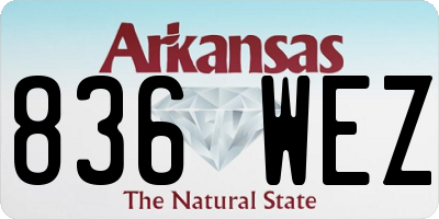 AR license plate 836WEZ