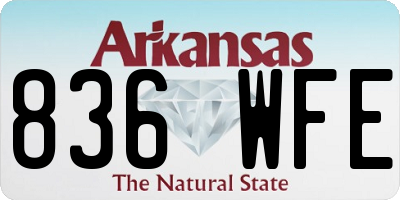 AR license plate 836WFE
