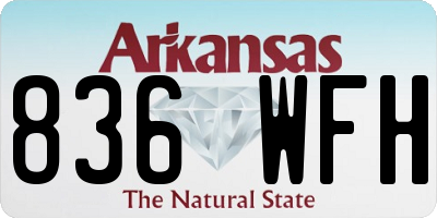 AR license plate 836WFH