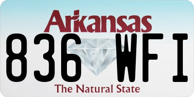 AR license plate 836WFI