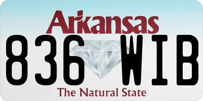 AR license plate 836WIB